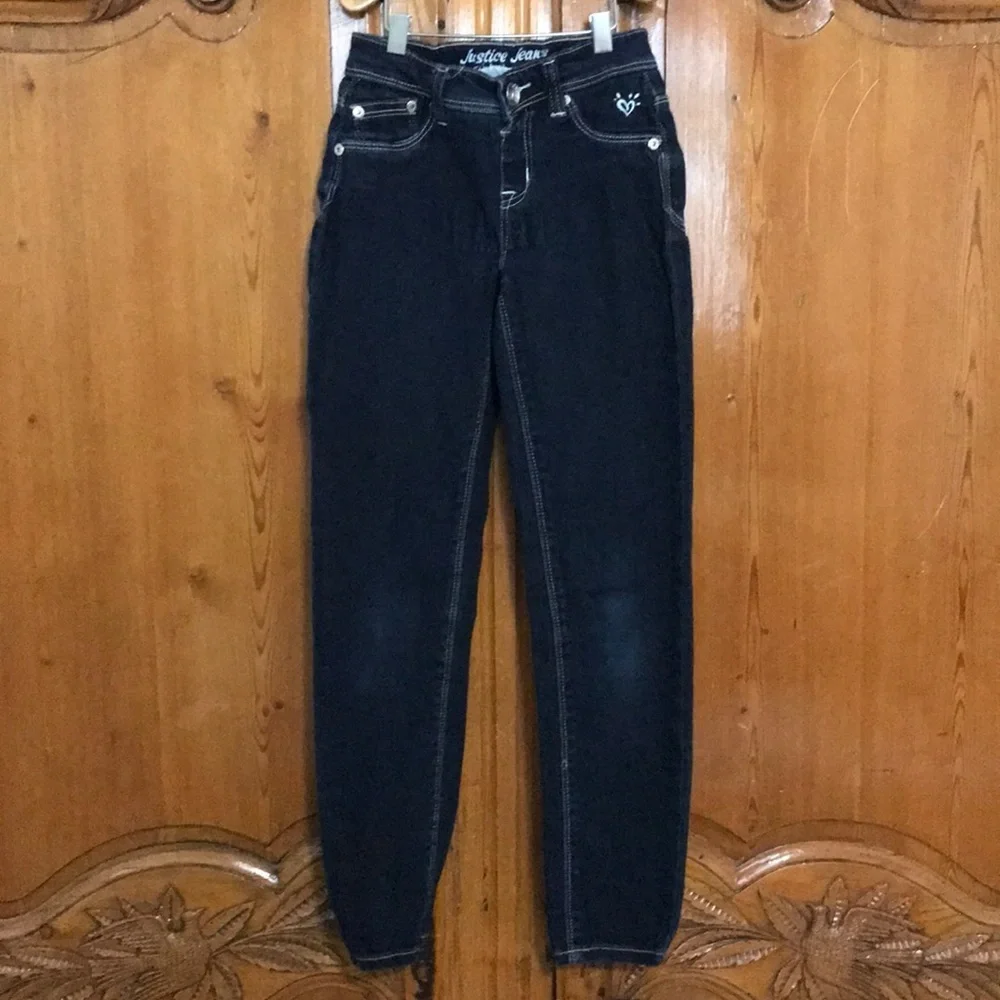 3/$20 Justice Jeans Jeggings in Dark Wash